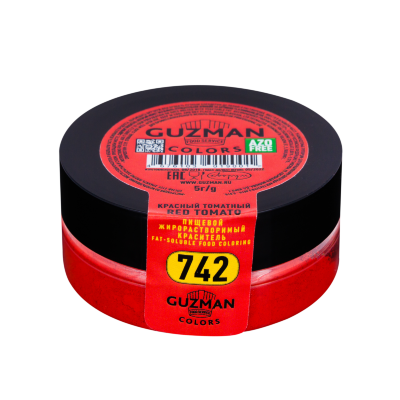 Жирорастворимый краситель Guzman красный томатный для шоколада 742