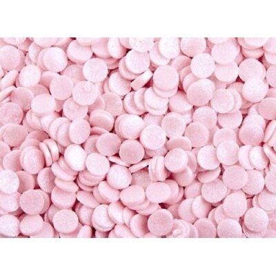 Посыпка конфетти розовые перламутровые