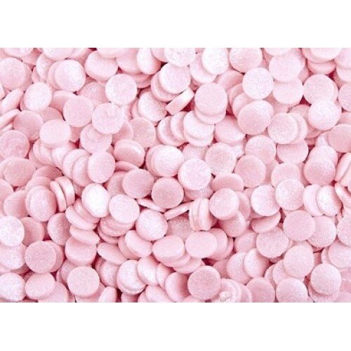 Посыпка конфетти розовые перламутровые - фото 1