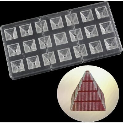 Форма для шоколада поликарбонат "Пирамида" 13,5*27,5 см