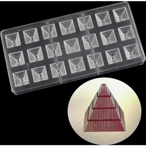 Форма для шоколада поликарбонат "Пирамида" 13,5*27,5 см - фото 1