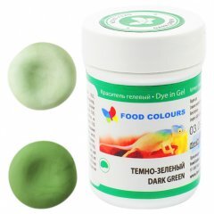 Гелевый Краситель Темно зеленый Food Colours 35 гр