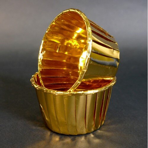 Капсула для маффинов золотая с ламинацией 50/40мм (1 шт) - фото 1