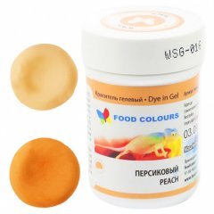 Гелевый Краситель Персиковый Food Colours 35 гр - фото 1