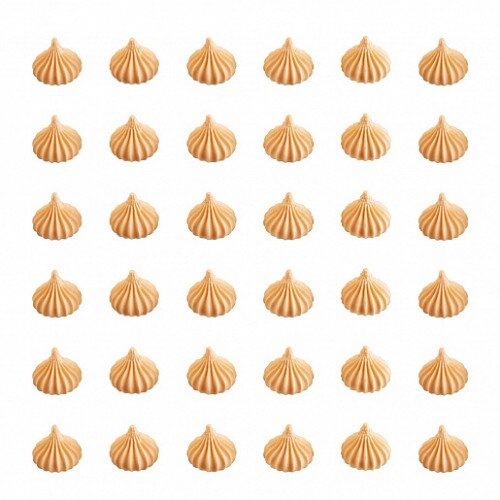 Сахарные фигурки "Безе" оранжевые большие 50 гр - фото 1