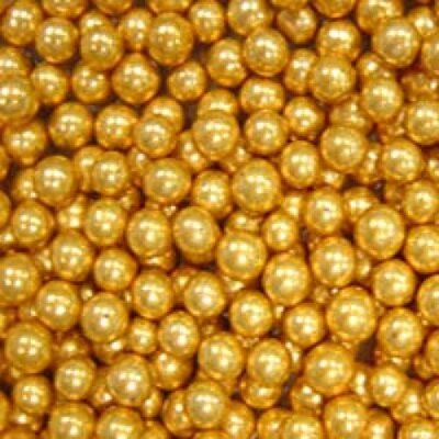 Посыпка сахарные шарики 8 мм золото Италия