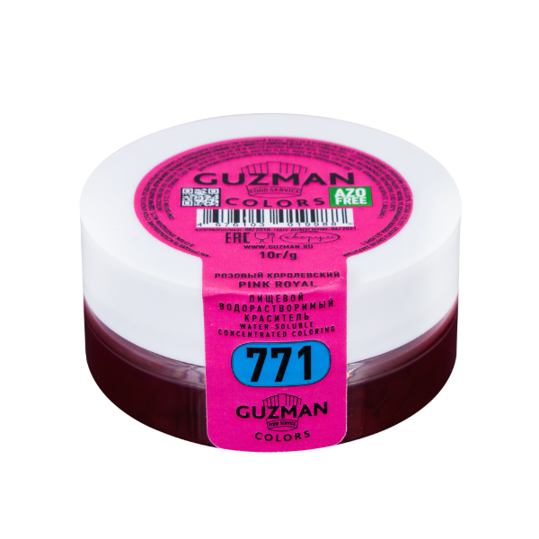 Краситель сухой водорастворимый Guzman Розовый Королевский 10 гр 771 - фото 1