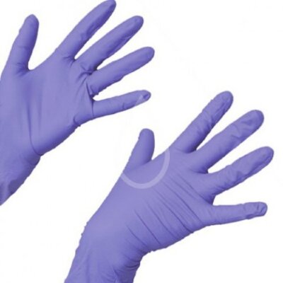 Перчатки нитриловые Синие М ( 2шт )