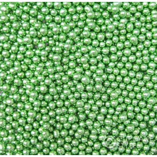 Посыпка сахарные шарики 5мм зеленые Италия - фото 1