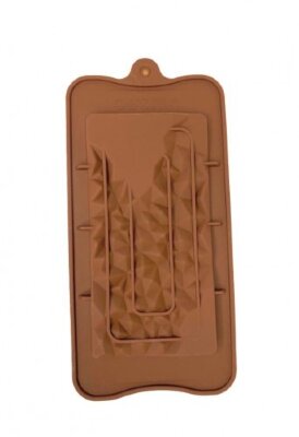 Форма для шоколада силикон "Плитка скалы" 21х10,5 см