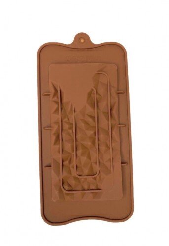 Форма для шоколада силикон "Плитка скалы" 21х10,5 см - фото 1