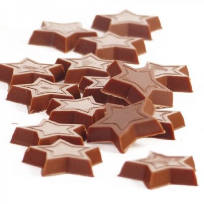 Шоколадные звезды из молочного шоколада Сallebaut (16шт)