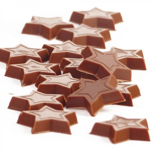 Шоколадные звезды из молочного шоколада Сallebaut (16шт) - фото 1