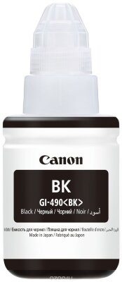 Чернила Canon Pixma GI-490 Black объемом 1х135 мл. (без коробки) (0663c001)