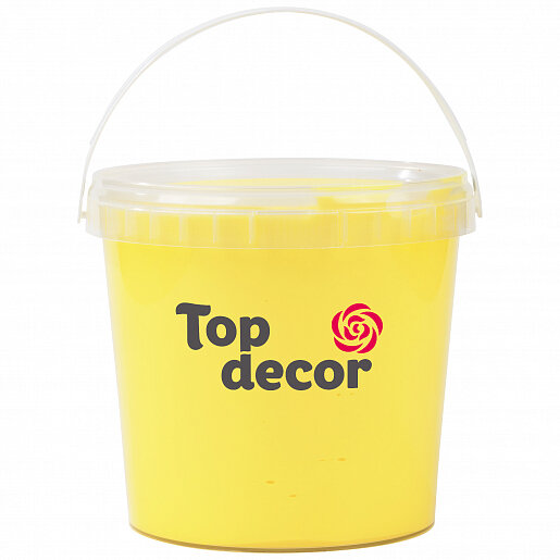 Помадка сахарная  Ванильная Желтая 1 кг Топ Продукт Top Decor - фото 1