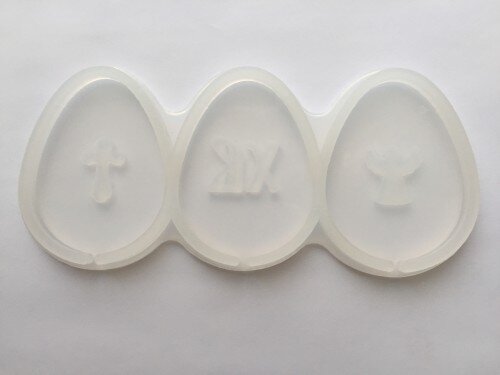 Форма для леденцов силикон "Яйца с декором" 7 см - фото 1