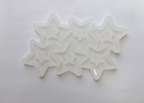 Форма для леденцов силикон "Звезды для шоколада" 6 ячеек 5 см - фото 1