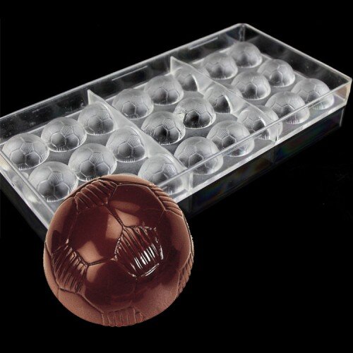 Форма для шоколада поликарбонат "Мяч" 13,5х27,5 см - фото 1