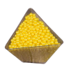 Драже рисовое в глазури Желтый жемчуг 3 мм. (236) 100 гр. - фото 2