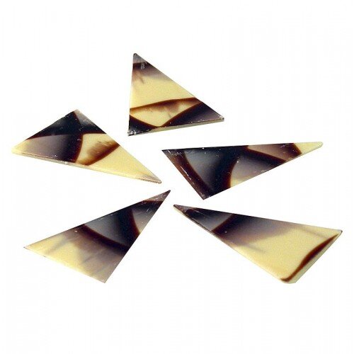 Шоколад треугольной формы (мраморный) 10шт - фото 1