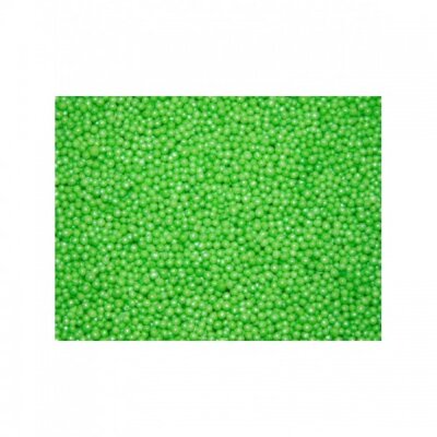Посыпка шарики зеленые перламутровые 2мм
