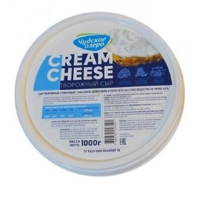 Сыр творожный "Чудское Озеро" 60% (1 кг)