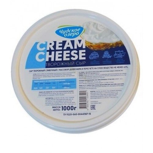 Сыр творожный "Чудское Озеро" 60% (1 кг) - фото 1