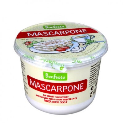 Сыр Маскарпоне "Бонфесто" 78% (500 гр)