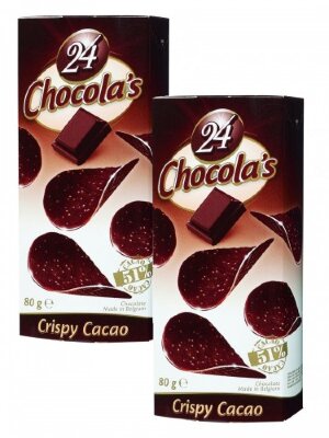 Шоколадные чипсы "Belgian Chocolate" темный шоколад (80 гр)