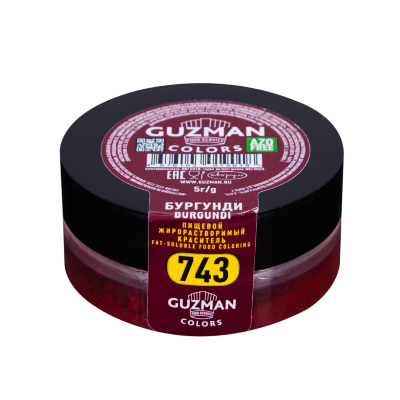 Жирорастворимый краситель Guzman бургунди для шоколада 743