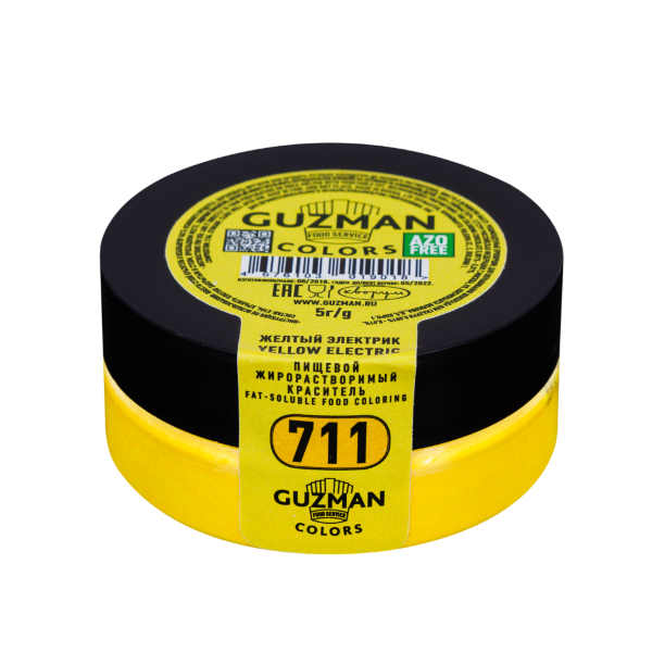 Жирорастворимый краситель Guzman желтый электрик для шоколада 711 - фото 1