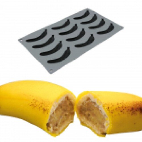 Форма для выпечки силикон Pavoni "Гурман банан" 30х17,5 см - фото 1