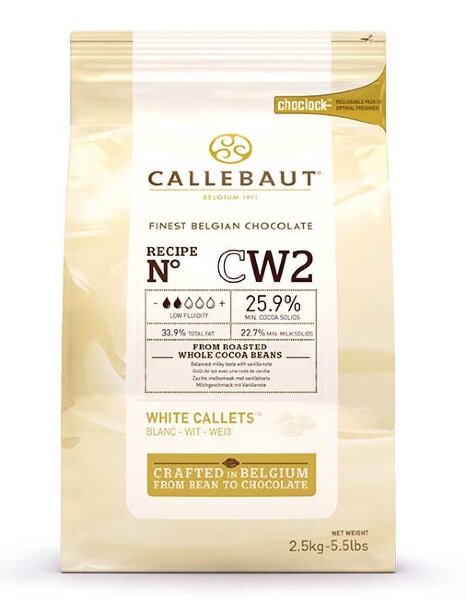 Белый шоколад в галетах 25,9% 10кг Barry Callebaut - фото 1