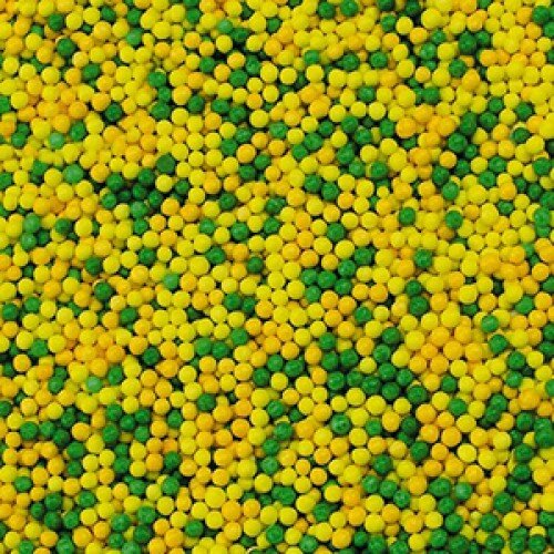 Посыпка шарики 1мм микс №11 желтые зеленые 100 гр. - фото 1