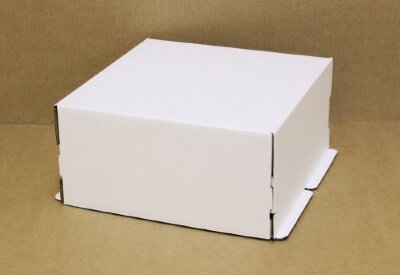 Коробка для торта 600/400/200 мм белая Гофрокартон